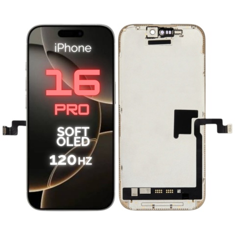 Wyświetlacz Soft OLED 120 Hz Apple iPhone 16 Pro Gratis narzędzia wklejka LCD Ekran z wymiennym IC