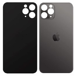 Obudowa Klapka Baterii Apple iPhone 11 Pro Max Czarna Big Hole Szybka Tył