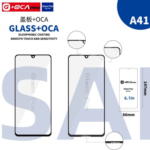 SZYBA OCA KLEJ SAMSUNG A41 A415 WARSTWA OLEOFOBOWA