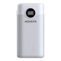 Powerbank ADATA P10000QCD 10000mAh biały z wyświetlaczem