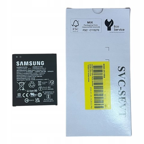 Bateria Samsung Galaxy XCover 7 G556 Nowa Oryginalna Service Pack 4050 mAh Bateria Samsung Galaxy XCover 7 G556 Nowa Oryginalna Service Pack 4050 mAh