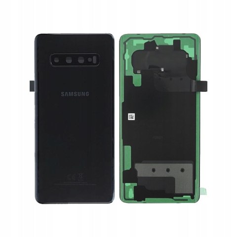 Klapka Samsung Galaxy S10 G973 Nowa Oryginalna Czarna z wklejką Klapka Samsung Galaxy S10 G973 Nowa Oryginalna Czarna z wklejką