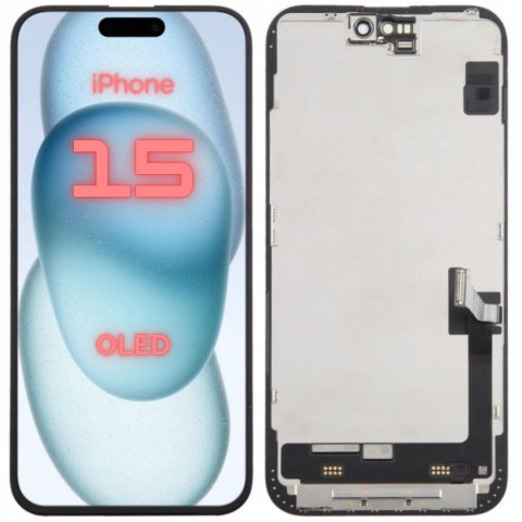 Wyświetlacz OLED Apple iPhone 15 Gratis narzędzia i wklejka LCD Ekran ramka Wyświetlacz OLED Apple iPhone 15 Gratis narzędzia i wklejka LCD Ekran ramka